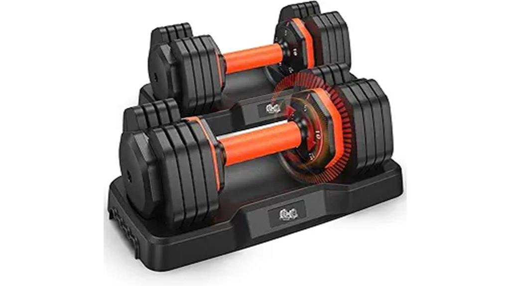 2025 dumbbell set with storage