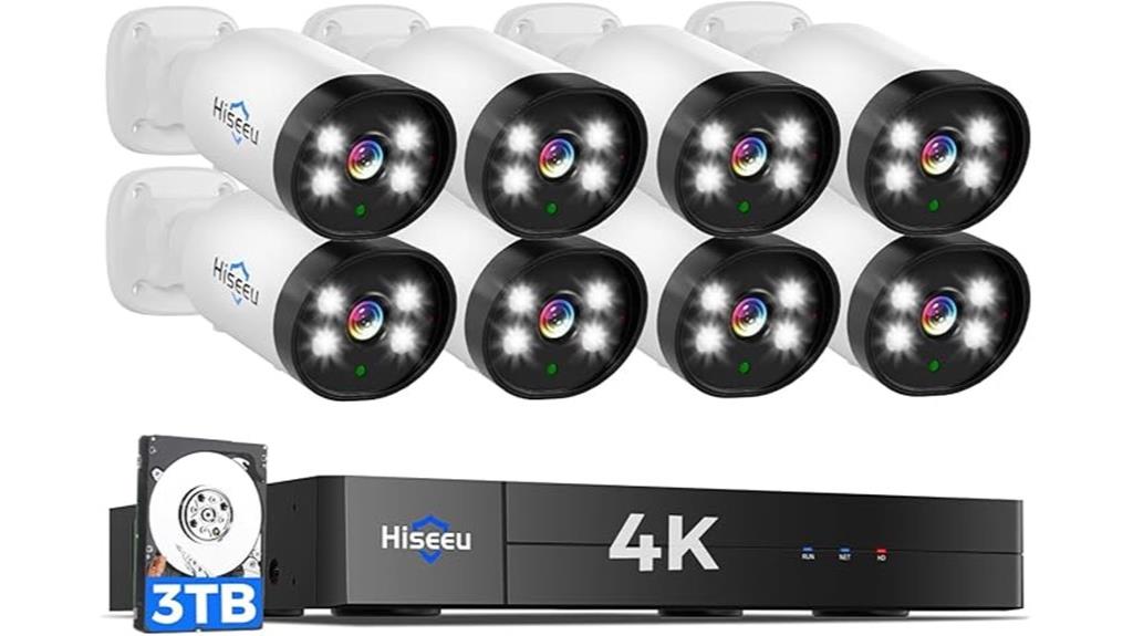 4k wired security system