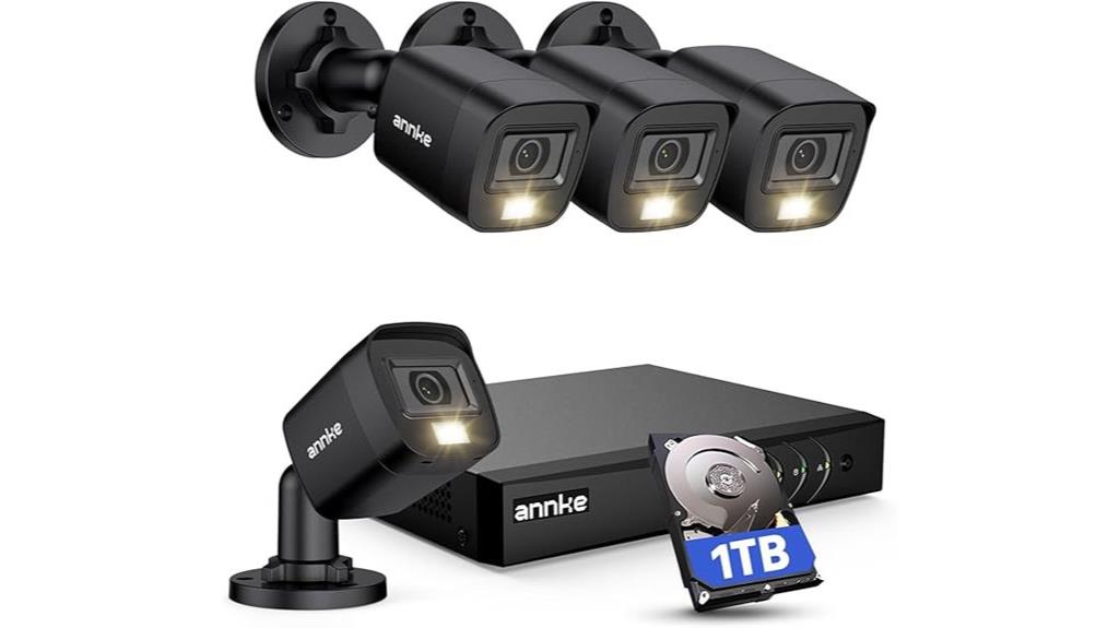 8 channel 4 camera security