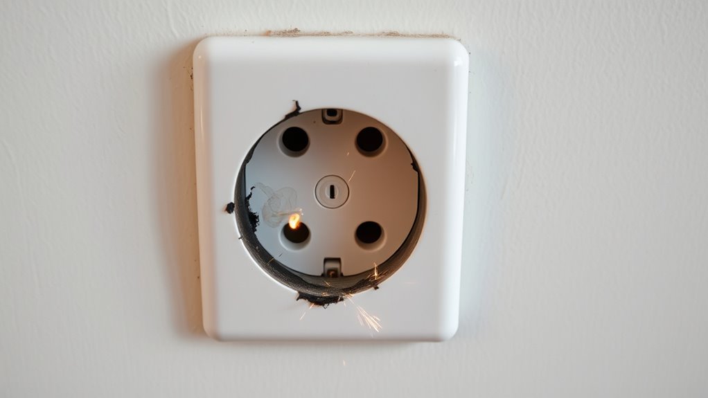 address sparks immediately safely