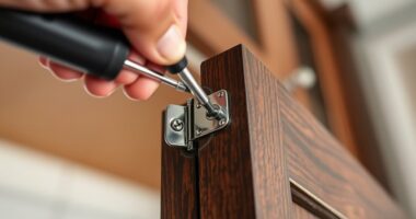 adjust and tighten hinges