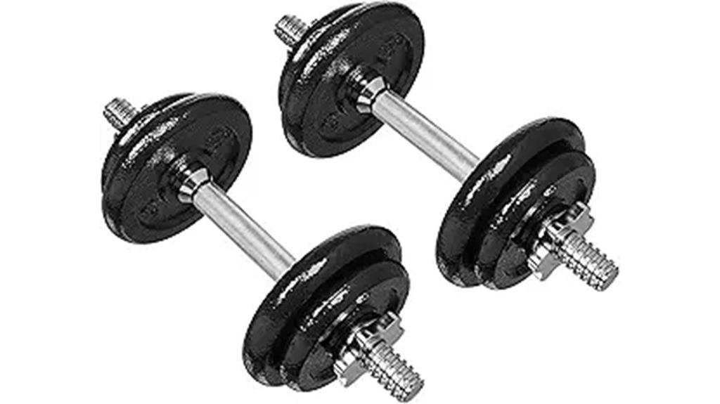 adjustable 38 lb dumbbell