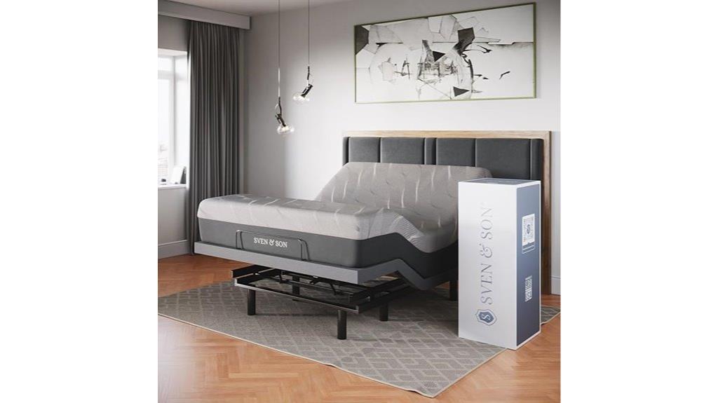 adjustable bed base with massage