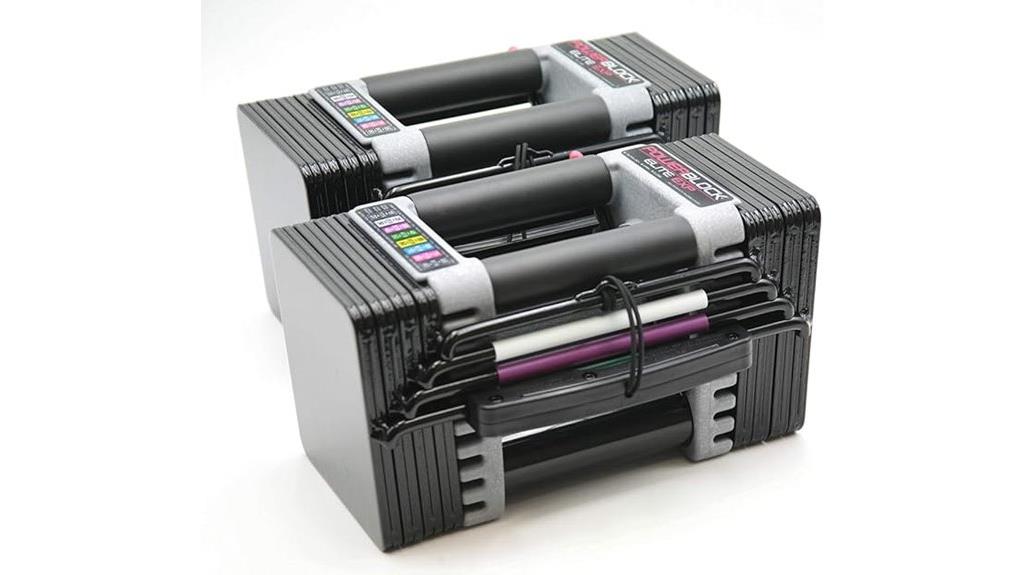 adjustable elite dumbbell set