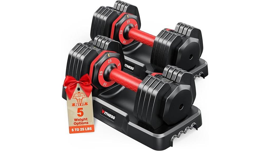 adjustable home gym dumbbells