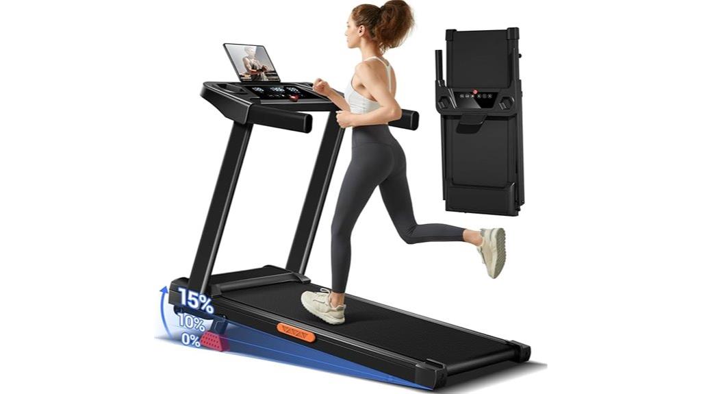 adjustable incline home treadmill