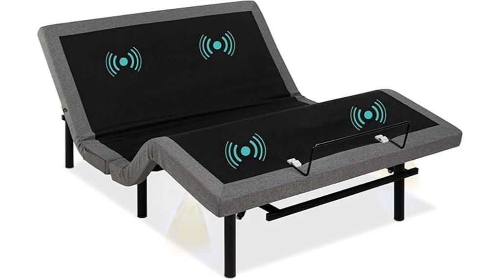 adjustable queen bed with remote