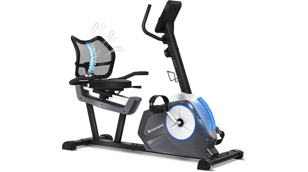 adjustable resistance recumbent bike