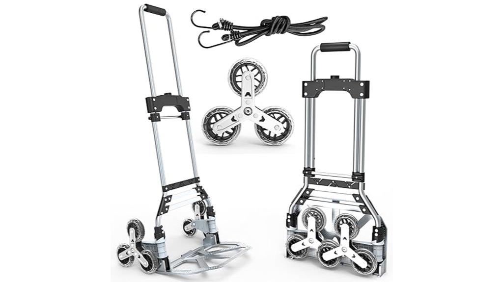 aluminum stair climbing cart