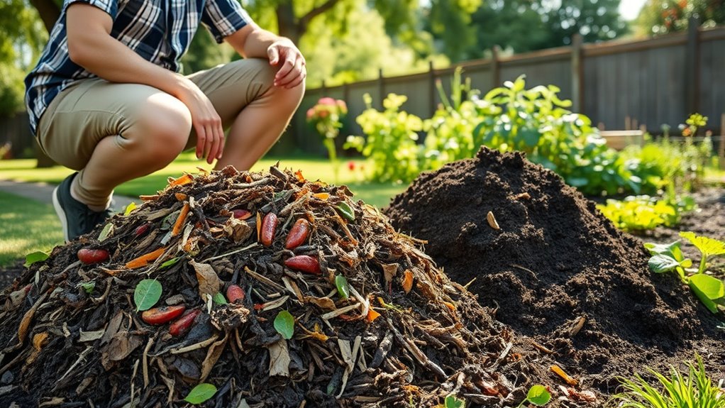 apply compost evenly and thoroughly