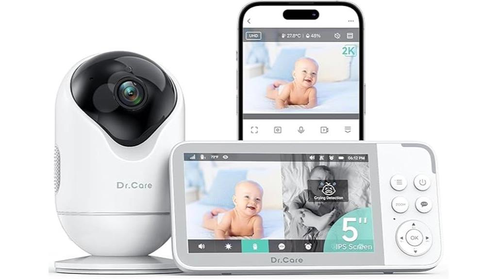 baby monitor with split screen