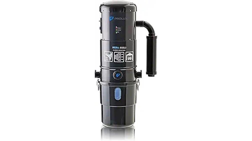 black prolux central vacuum