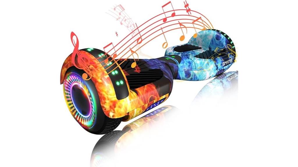 bluetooth hoverboard with lights