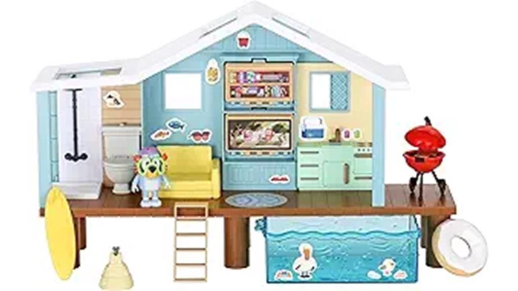 bluey cabin playset with goggles
