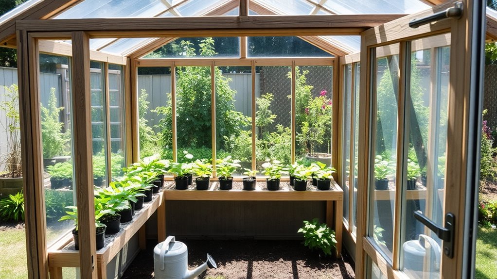 build affordable diy greenhouse