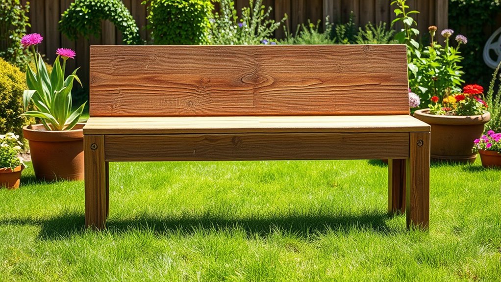 build your own garden bench