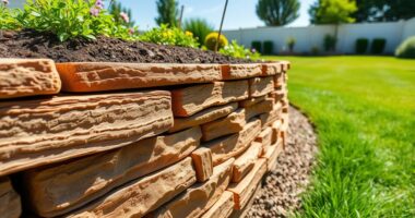 building a garden retaining wall