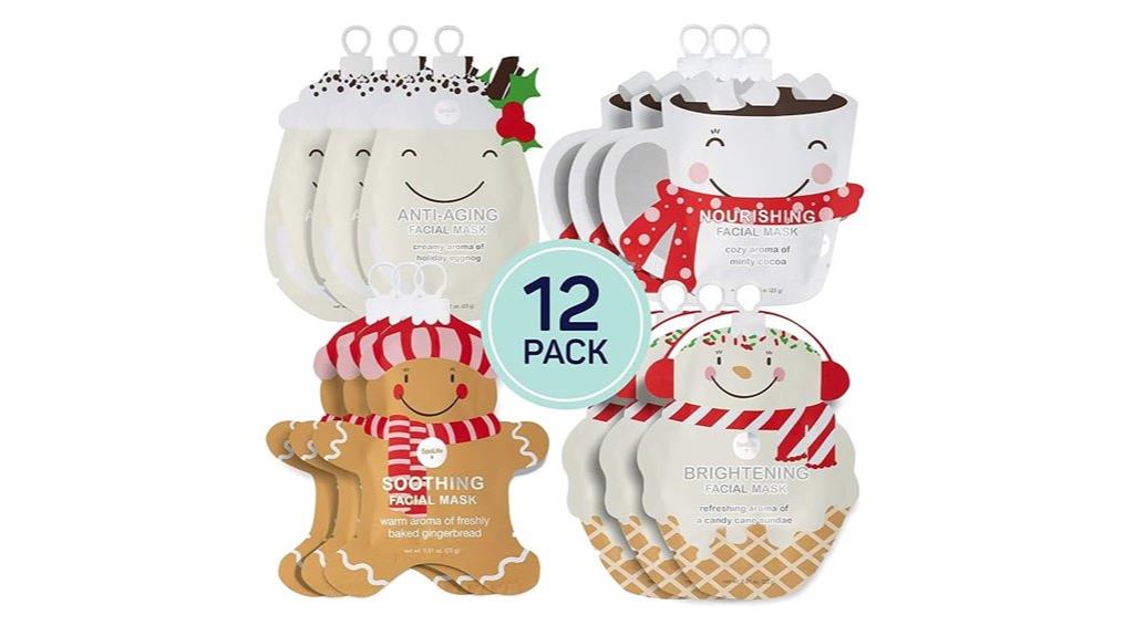 christmas facial mask set