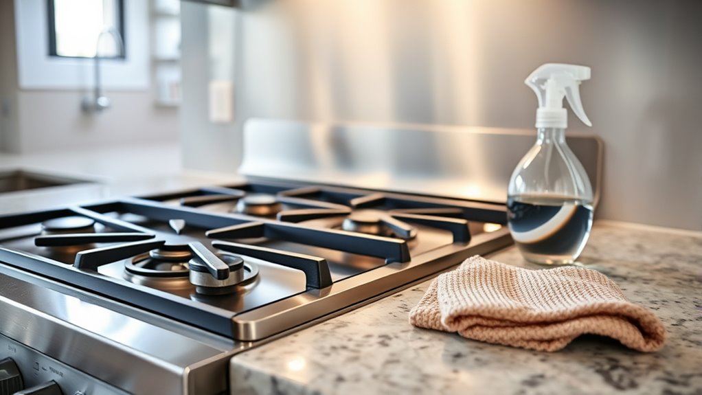 clean surfaces with degreasers