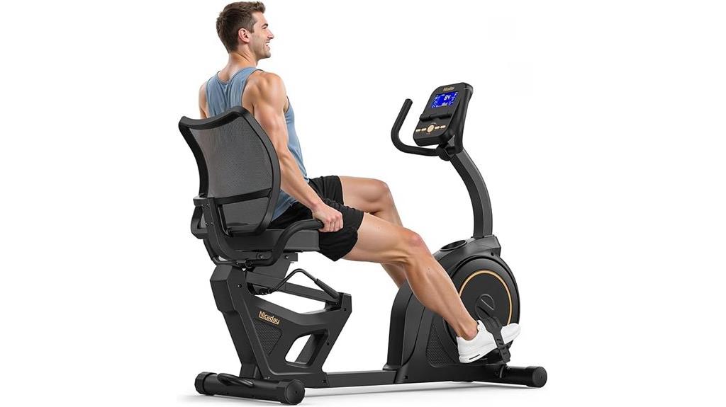 comfortable seated cycling machine