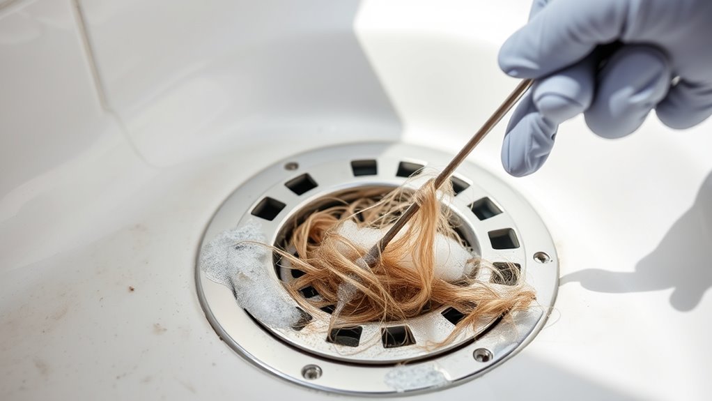 diy bathtub drain clearing