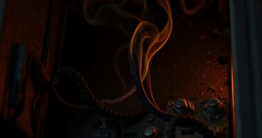 electrical wiring burning smell