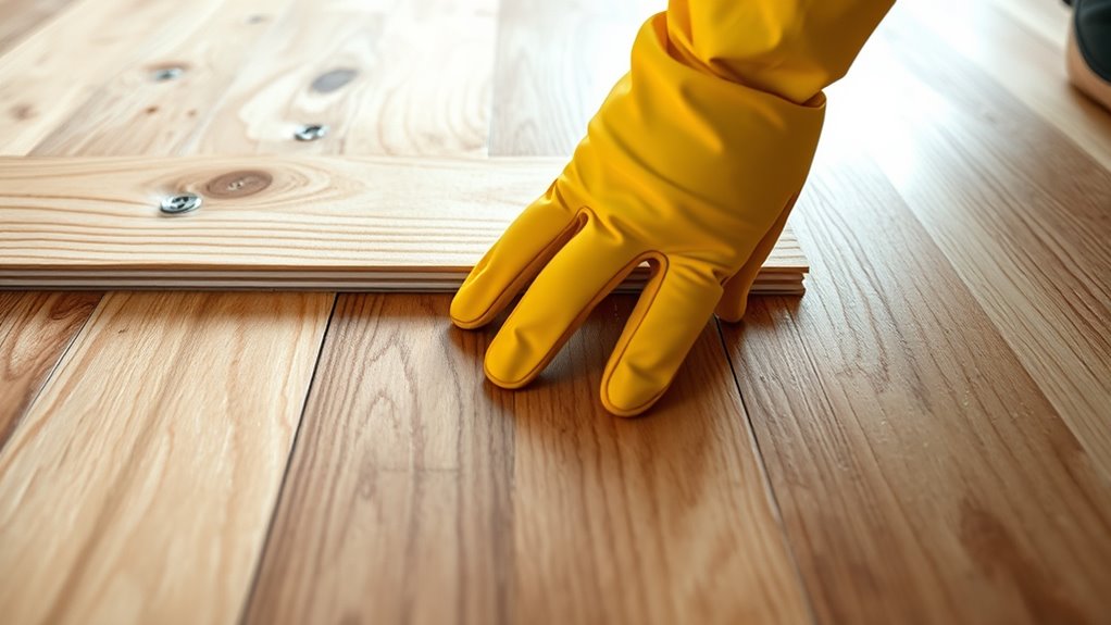ensure level subfloor installation