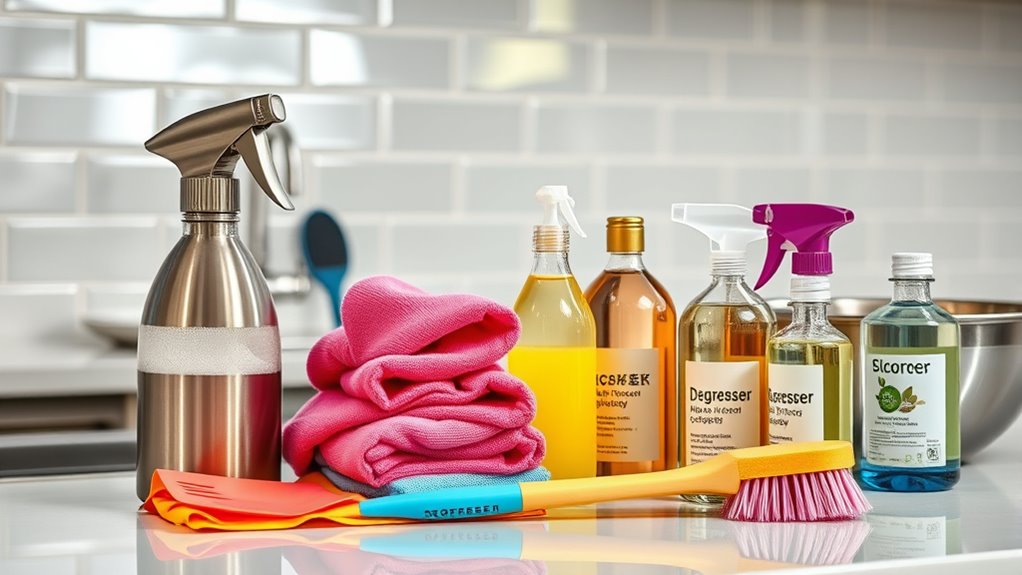 essential kitchen cleaning tools