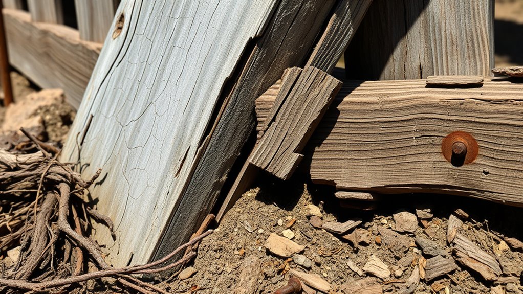 fence post leaning causes