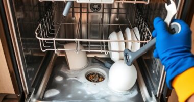 fix dishwasher drainage issues