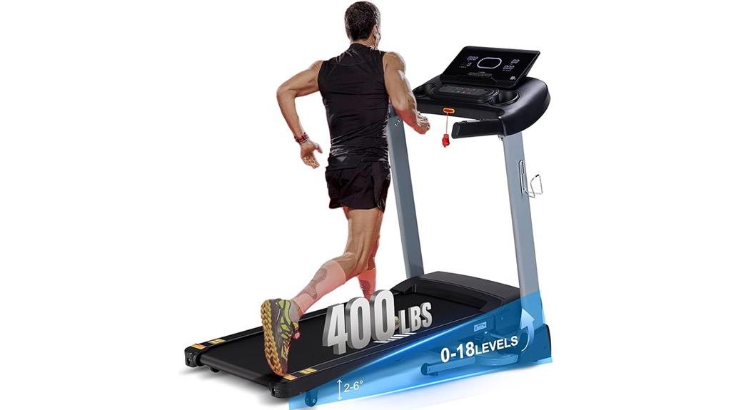 foldable incline treadmill with bluetooth