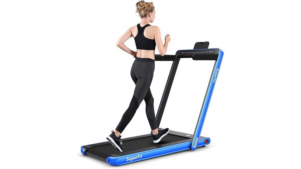 foldable treadmill with remote