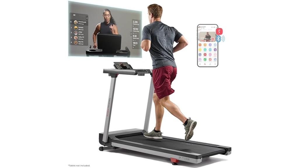 folding treadmill with app
