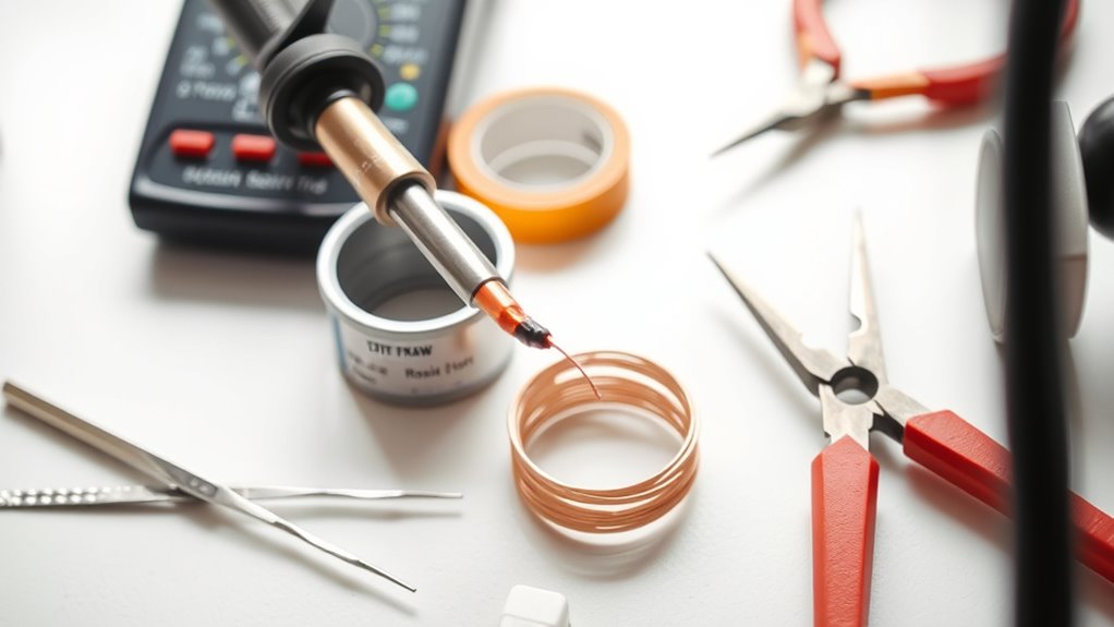 gather essential soldering tools and safety