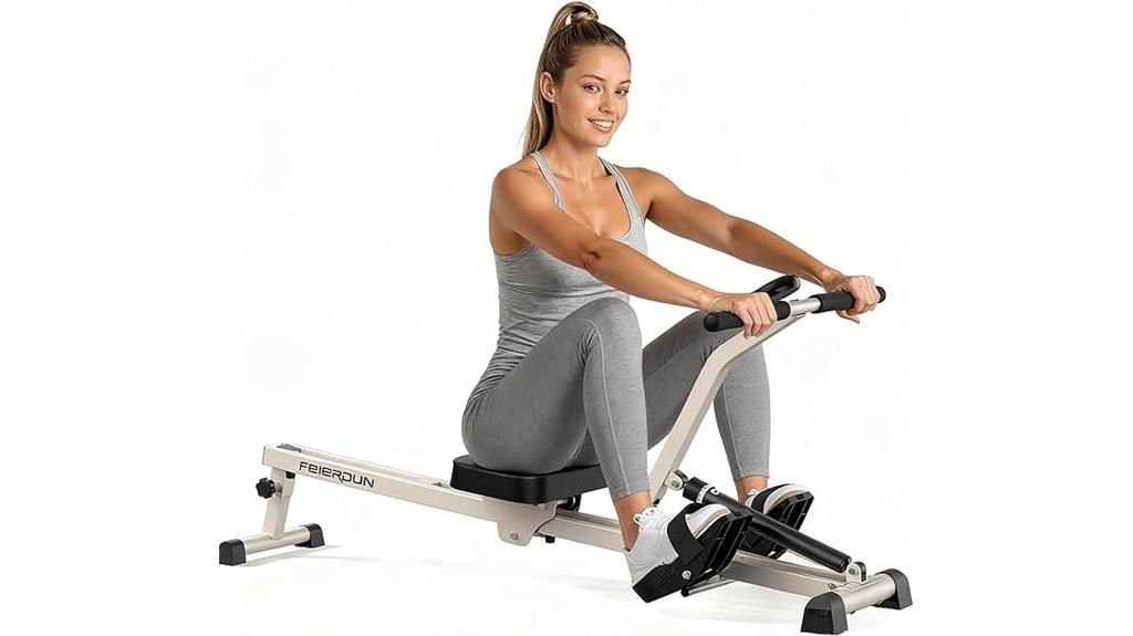 hydraulic home rowing machine