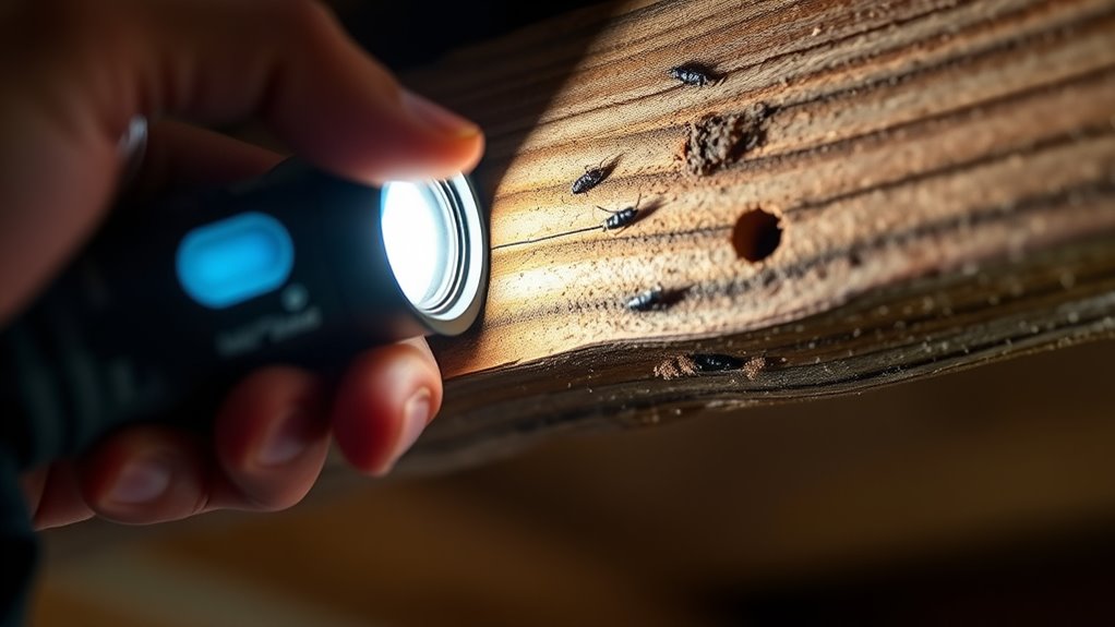 inspect for termite damage