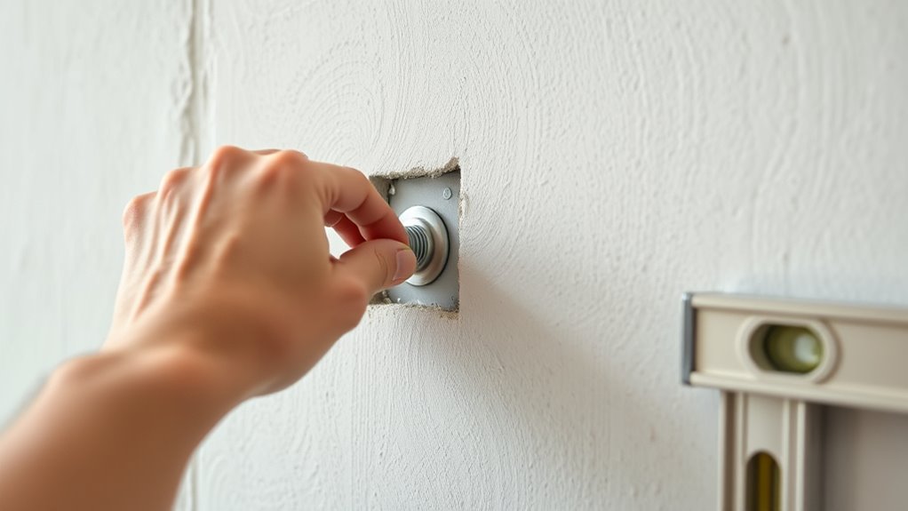 install wall anchors securely