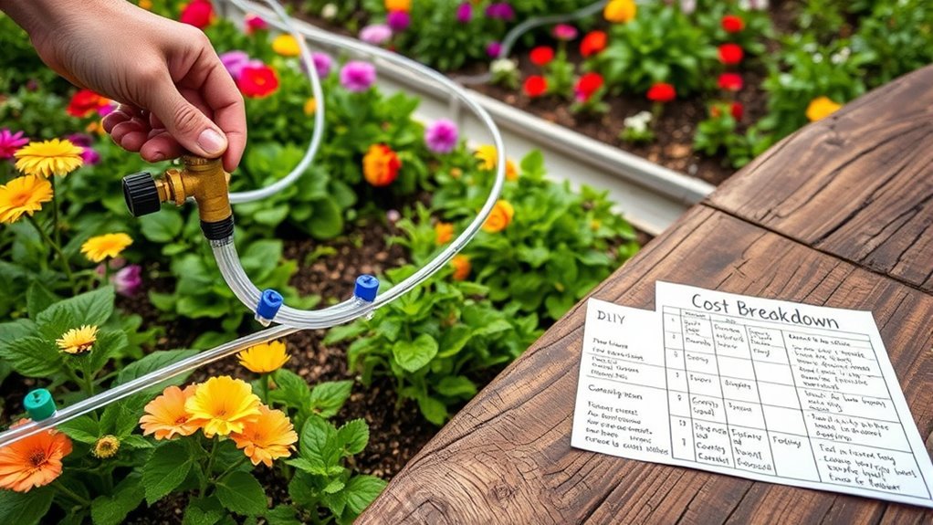 irrigation cost customization options