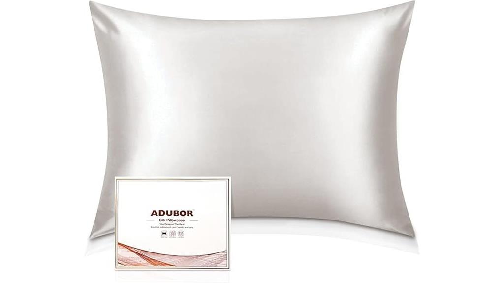 ivory silk pillowcase standard