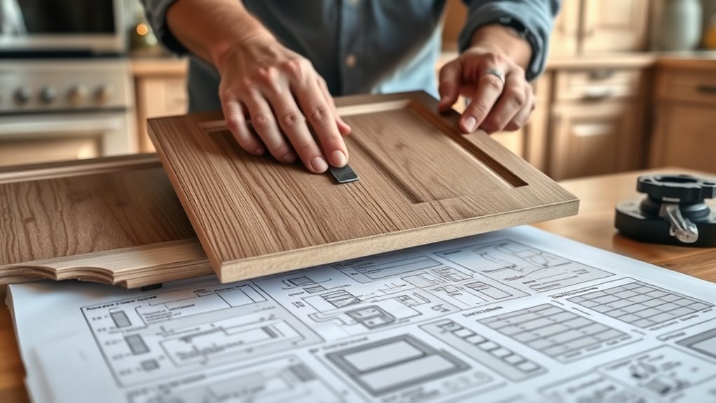 kitchen cabinet makeover process