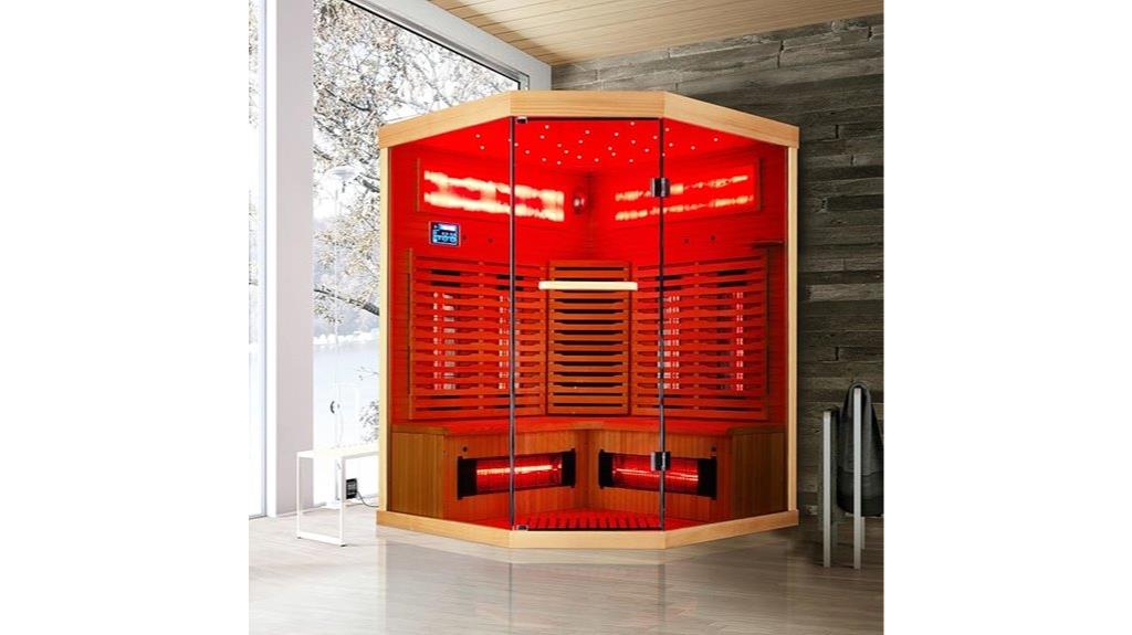 large infrared salt sauna
