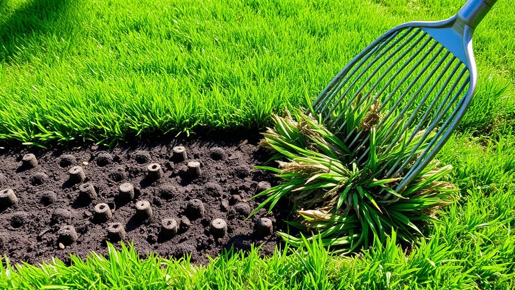 lawn health through aeration