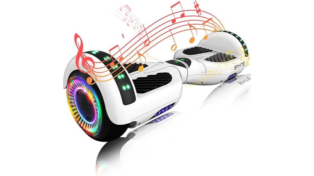 led lit hoverboard app controlled