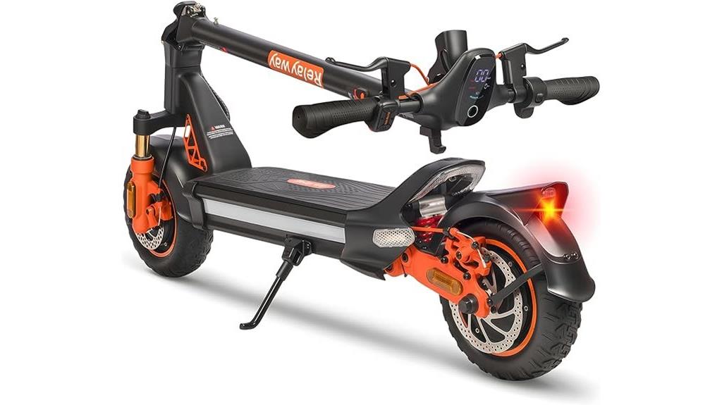 long range dual suspension scooter