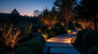 low voltage landscape lighting installation