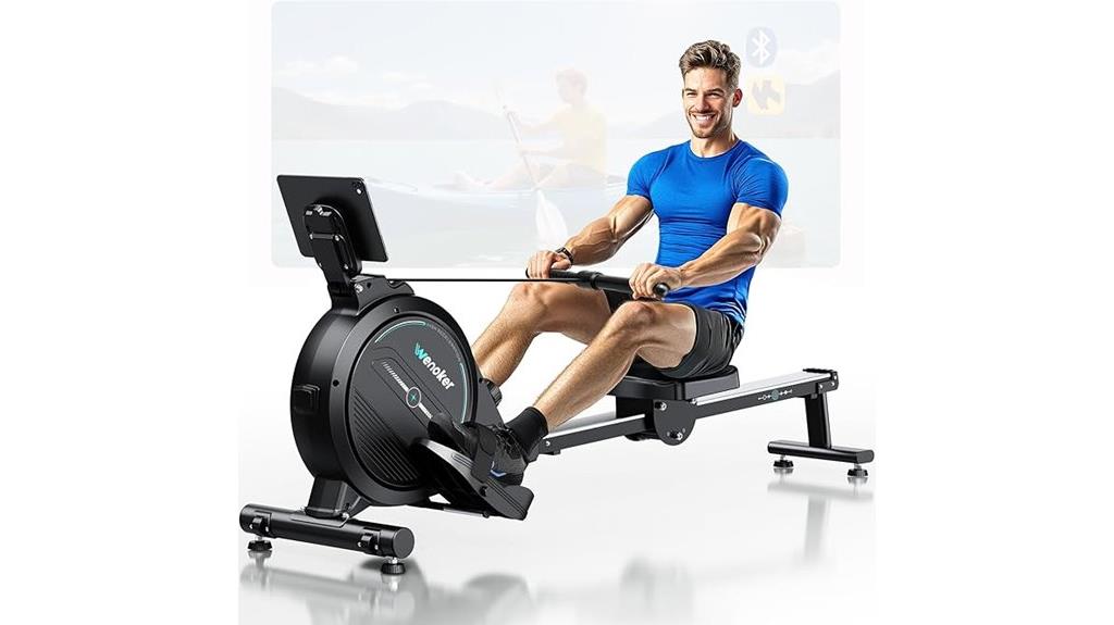 magnetic home rowing machine