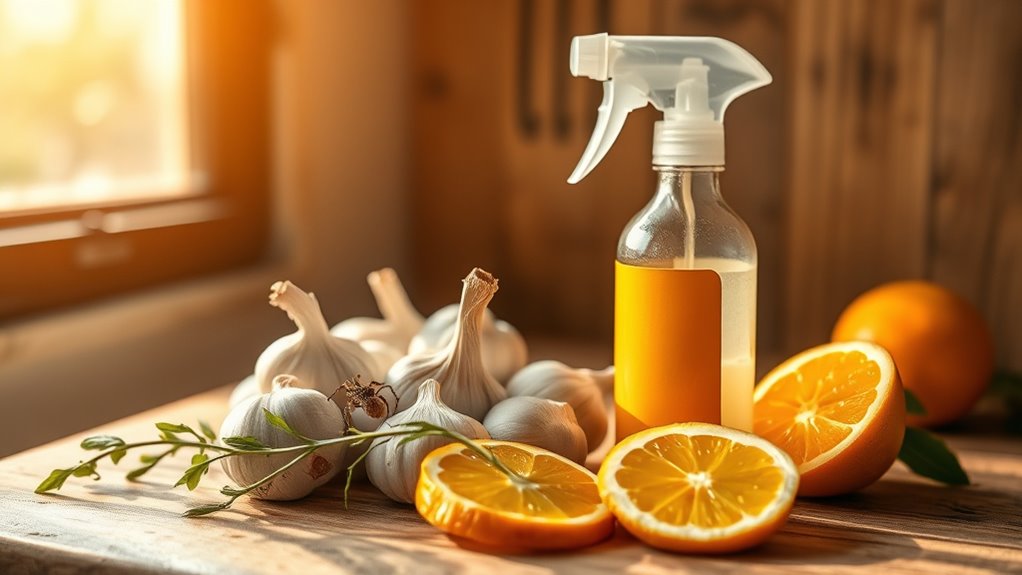 natural citrus garlic repellents