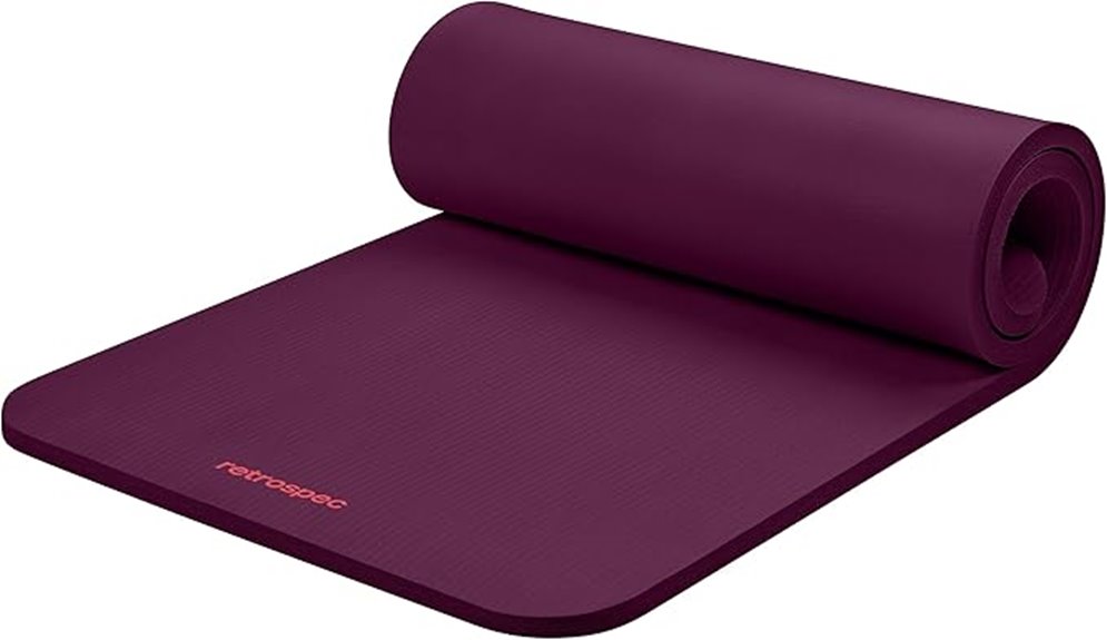 non slip 1 inch thick yoga