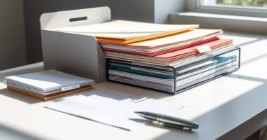 organize documents and mail
