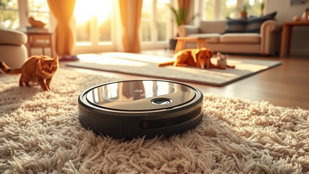 pet hair cleaning features